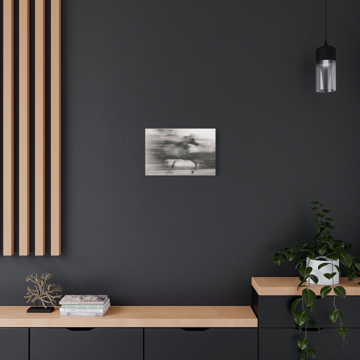 Abstract Horse on Canvas