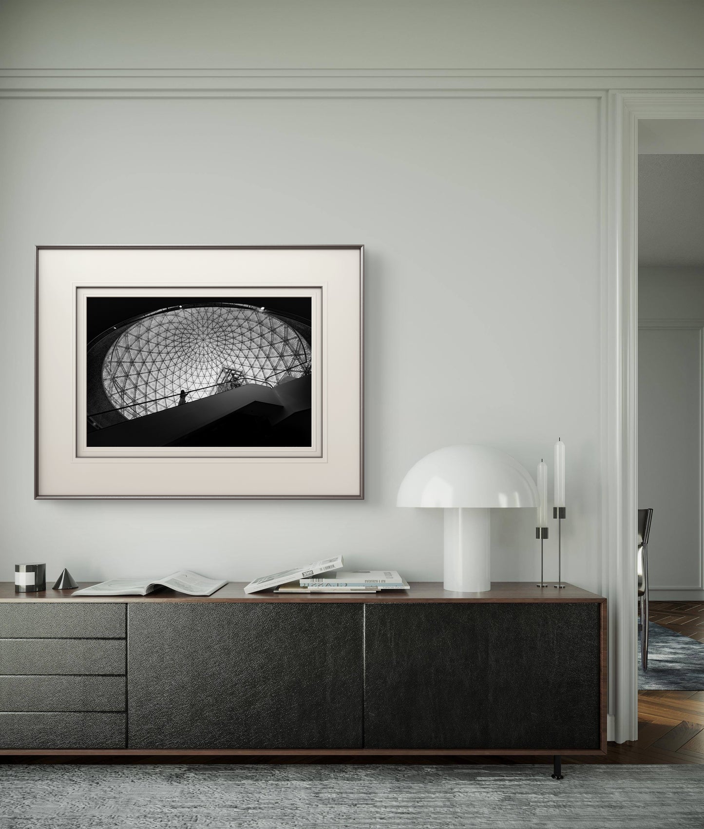 Celestia - Grand mosque, Black & White Fine Art Download