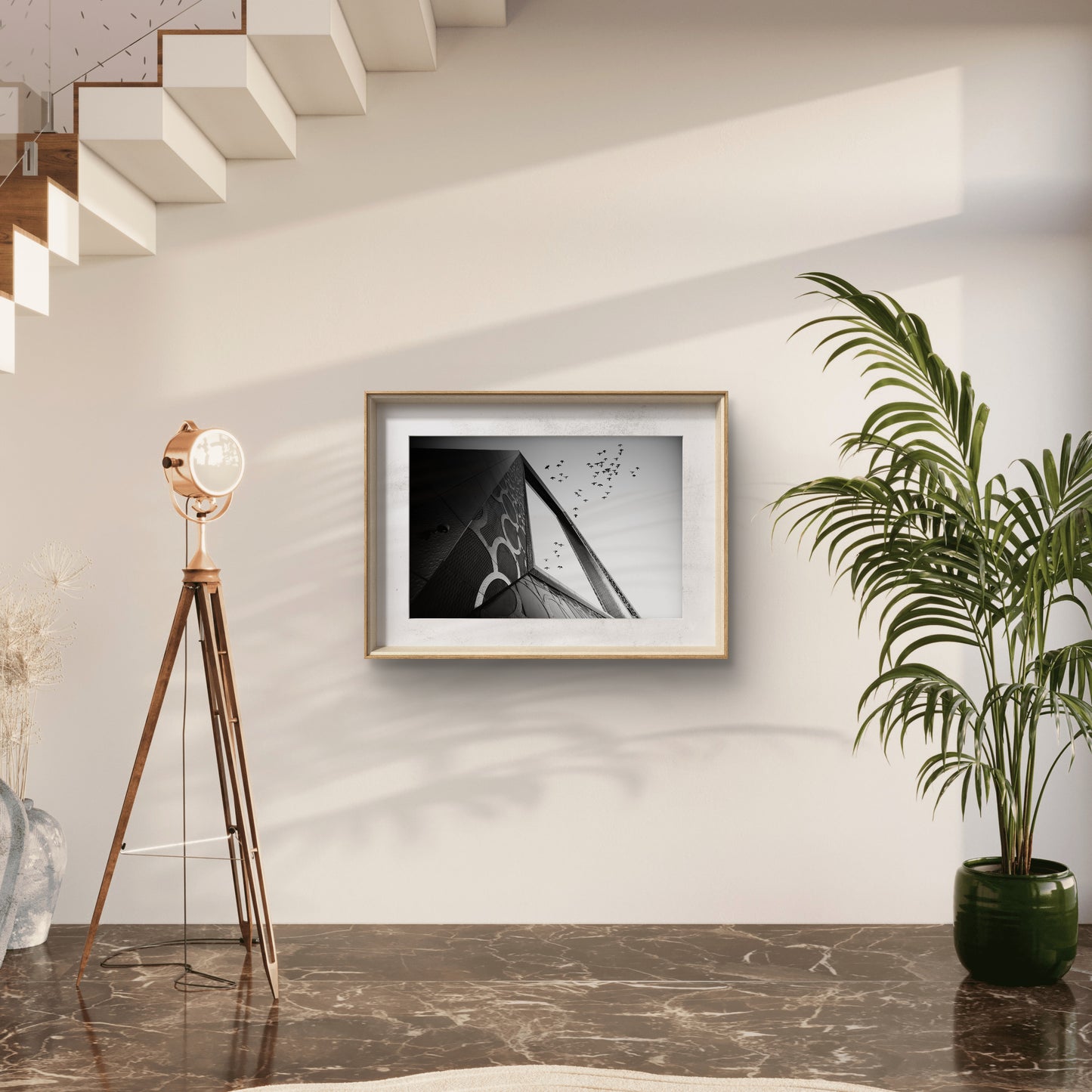Framing Life - Dubai frame, Black & White Fine Art Download
