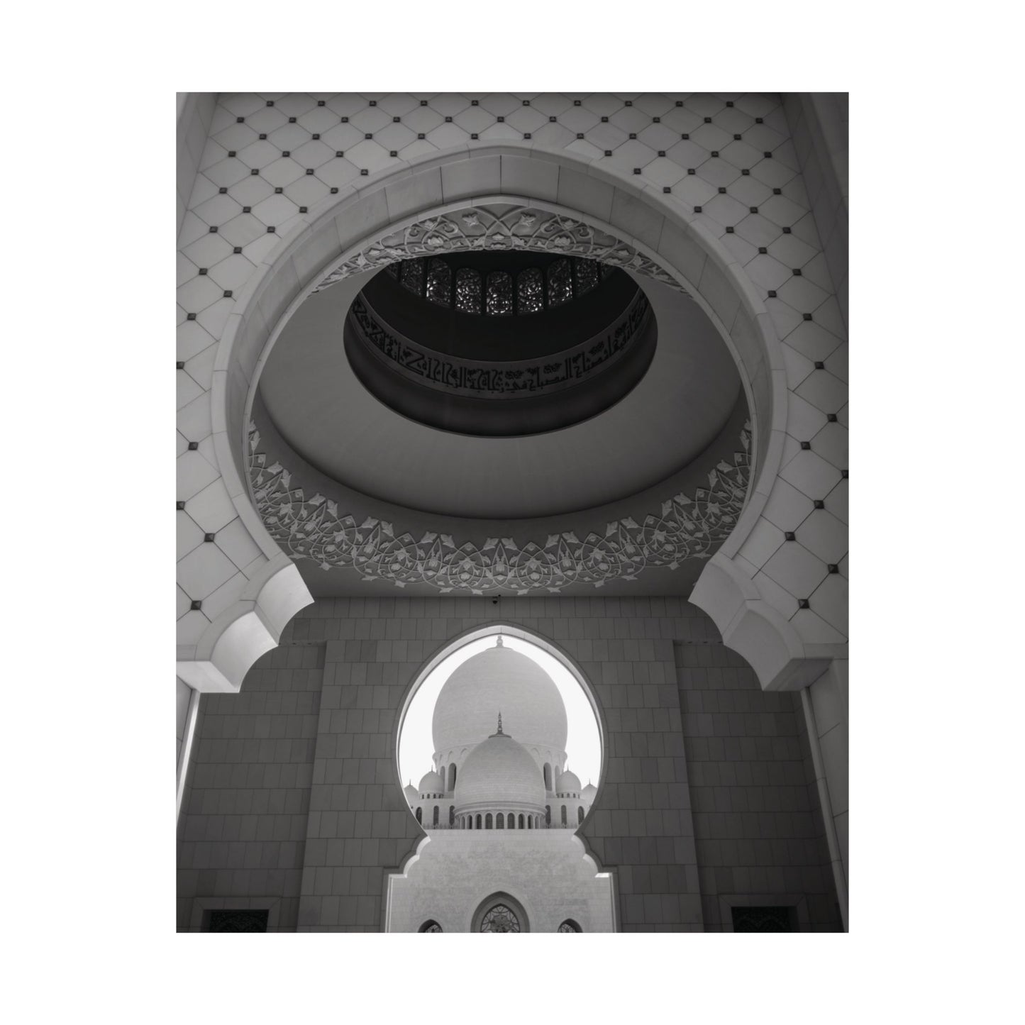 Elegant Poster of Grand Mosque of Abu Dhabi