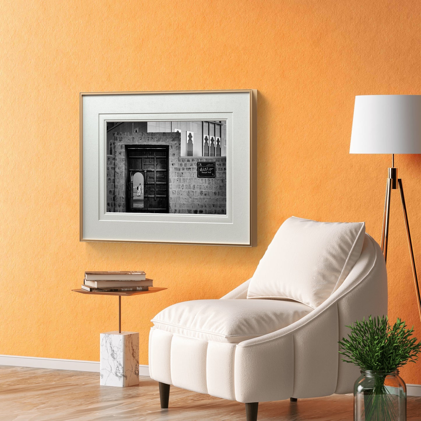 Old Sharjah Wall – Black & White Fine Art Download