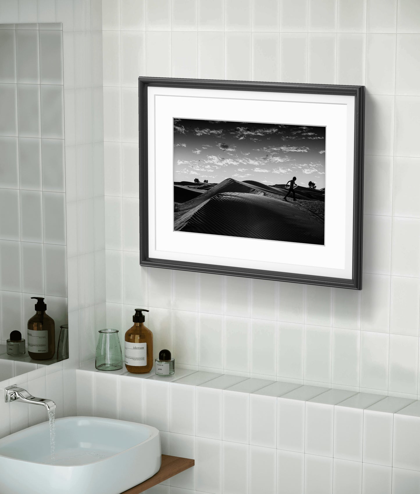 Desert escape - Dubai, Black & White Fine Art Download